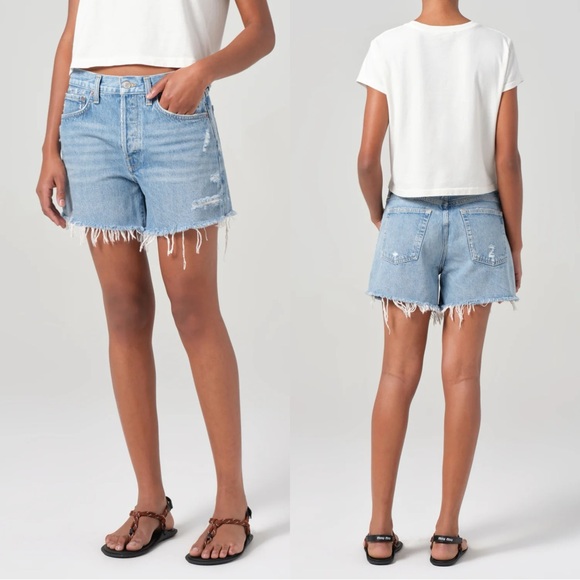 Agolde Parker Long Short In Swap Meet Size 34 - Picture 5 of 14